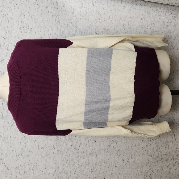 NWT Pullover Multicolor Striped Sweater - Picture 3 of 3